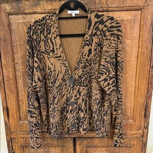 Madewell Animal Print Cardigan